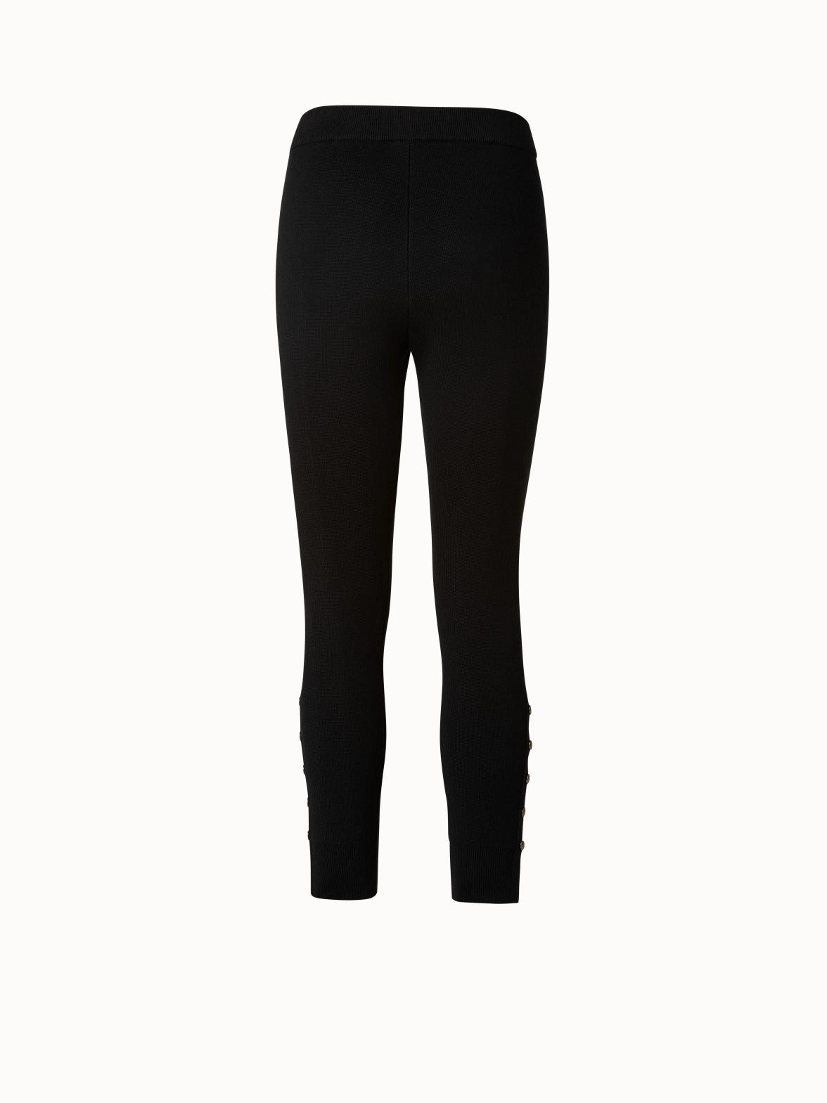 Wool Silk Knit Legging with Snap Detail