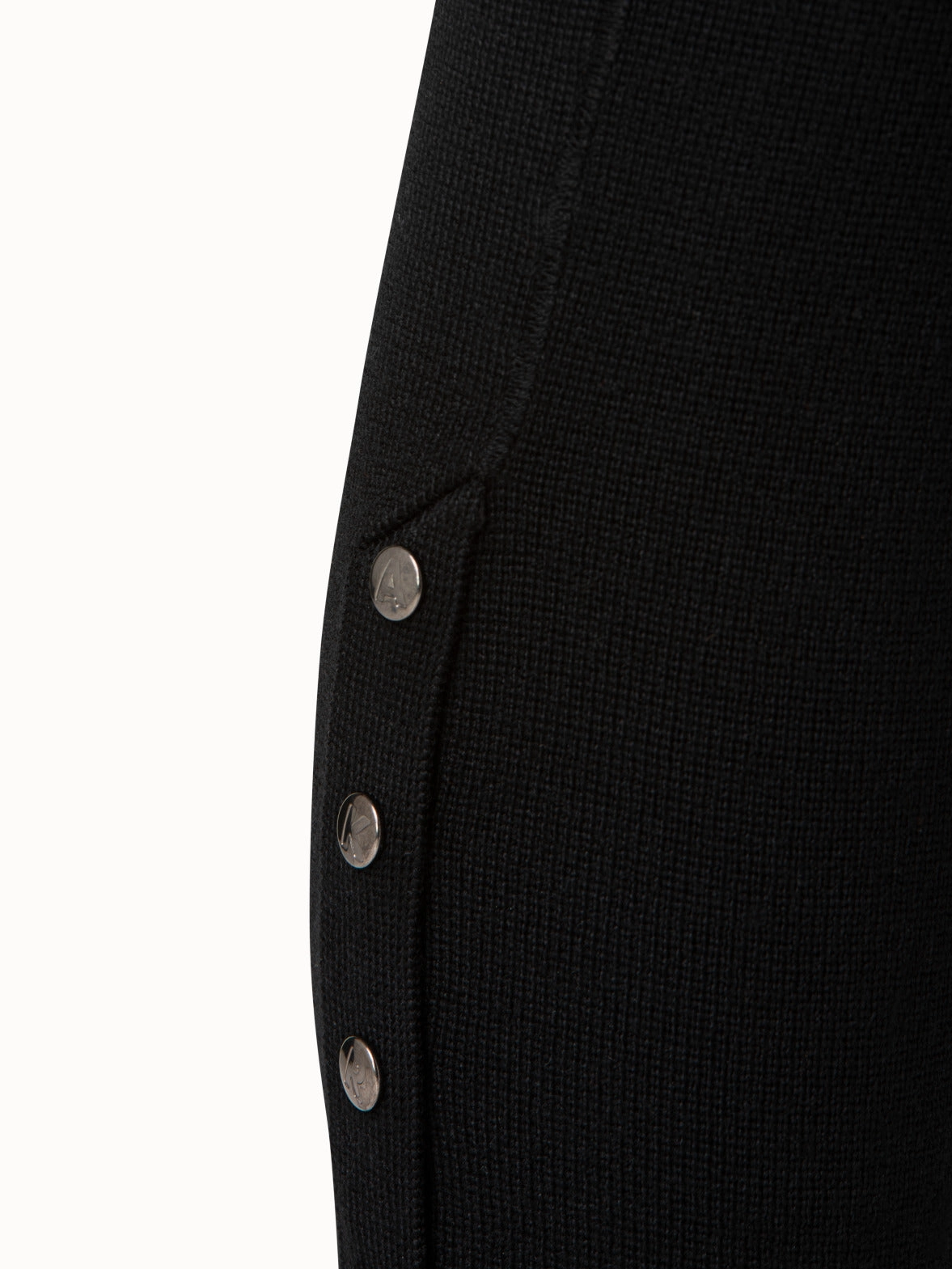 Wool Silk Knit Legging with Snap Detail