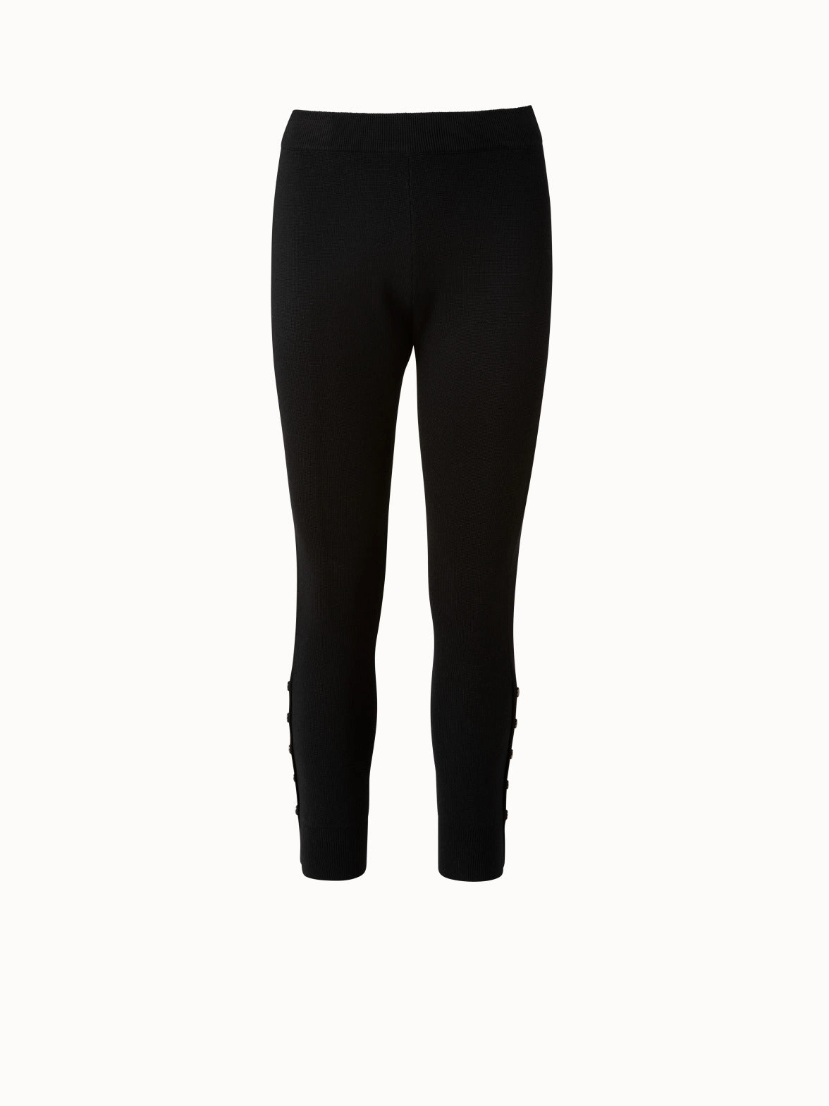 Wool Silk Knit Legging with Snap Detail
